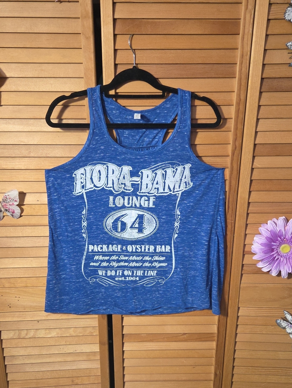 Bella Canvas Blue Heather Graphic Tank